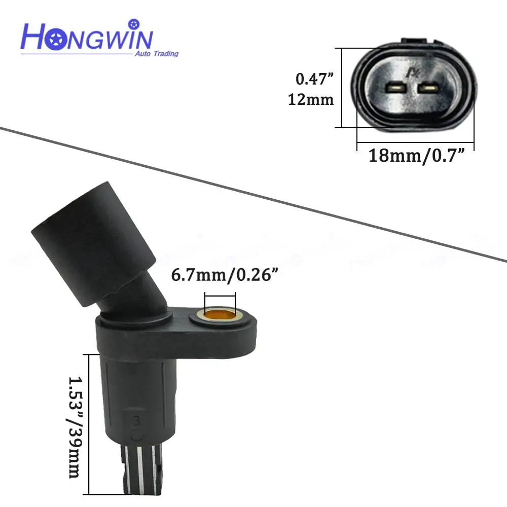 Sensor de velocidad de rueda ABS para VW Volkswagen Golf MK4 A3 Jetta TT Beetle 1J 0927803   1J 0927804   1J 0927807 B 1H 0927808
