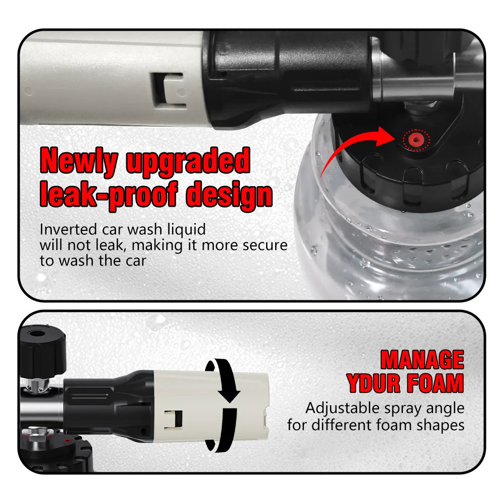Car wash machine foam cannon soap generator accessories Karcher Nilfisk Parkside Lavor high pressure water gun snow foam spear