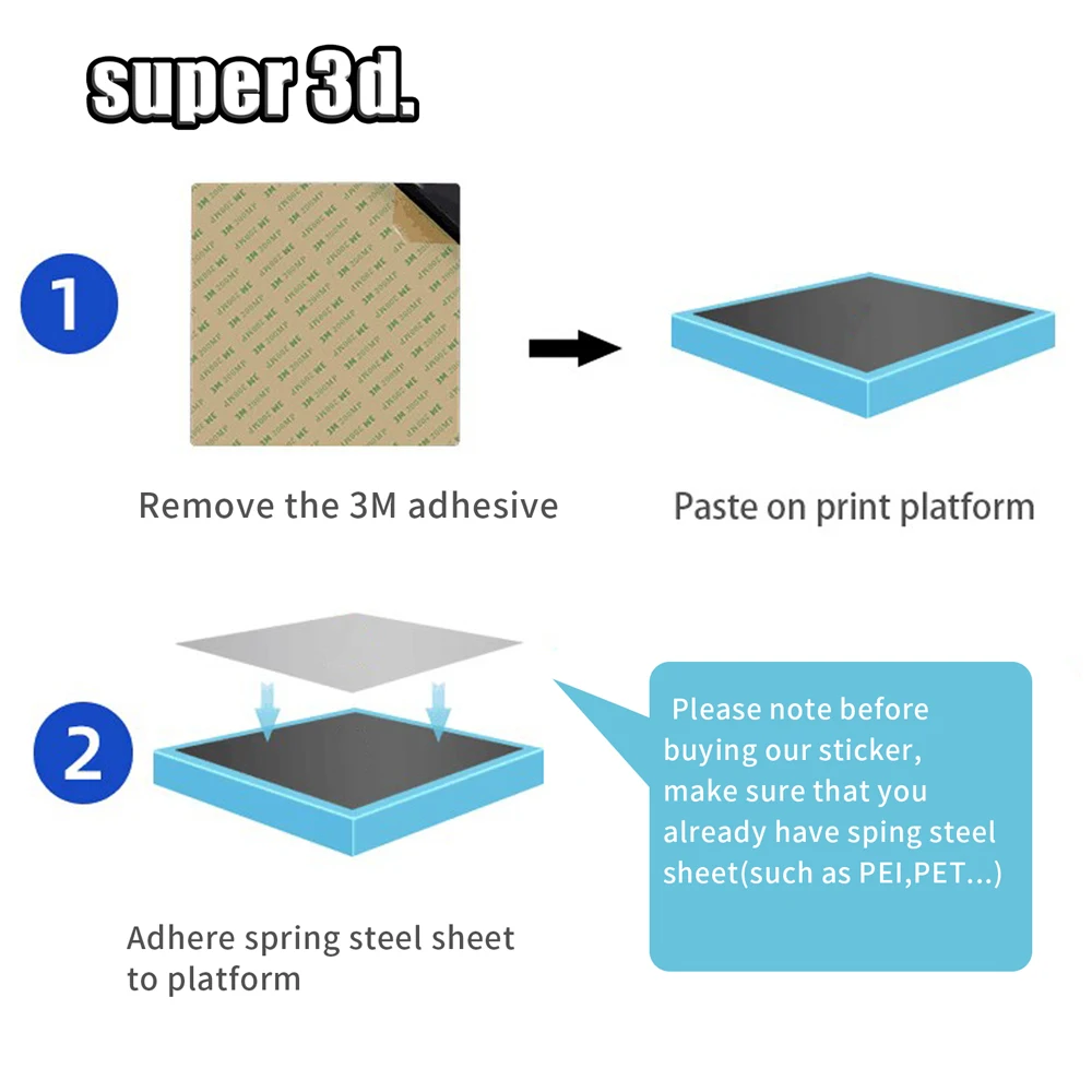 Magnetic Sticker With 3M Adhersive180/220/235/250/310/350mm Magnetic 3D Printer Bed Base Build Plate Tape for Ender3 CR20 K1 Max