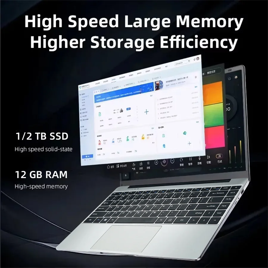 2025 Nowy przenośny laptop Windows 11 Pro Intel Core i7-7500U Laptop PC 12 GB RAM 1 TB 2 TB SSD Ultra cienki notebook Office Study Notebook PC