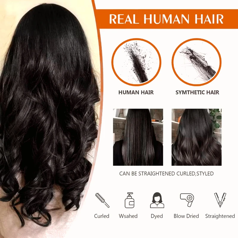ストレートテープでヘアエクステンション人毛 100% 本物の人毛 16-26 インチスキン横糸テープヘアエクステンションナチュラルブラック # 1B