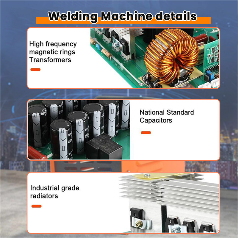 4000W MMA-250 Portable Welding Machine Inverter Arc Electric Welder Current Adjustable Compact Welding Machine EU Plug