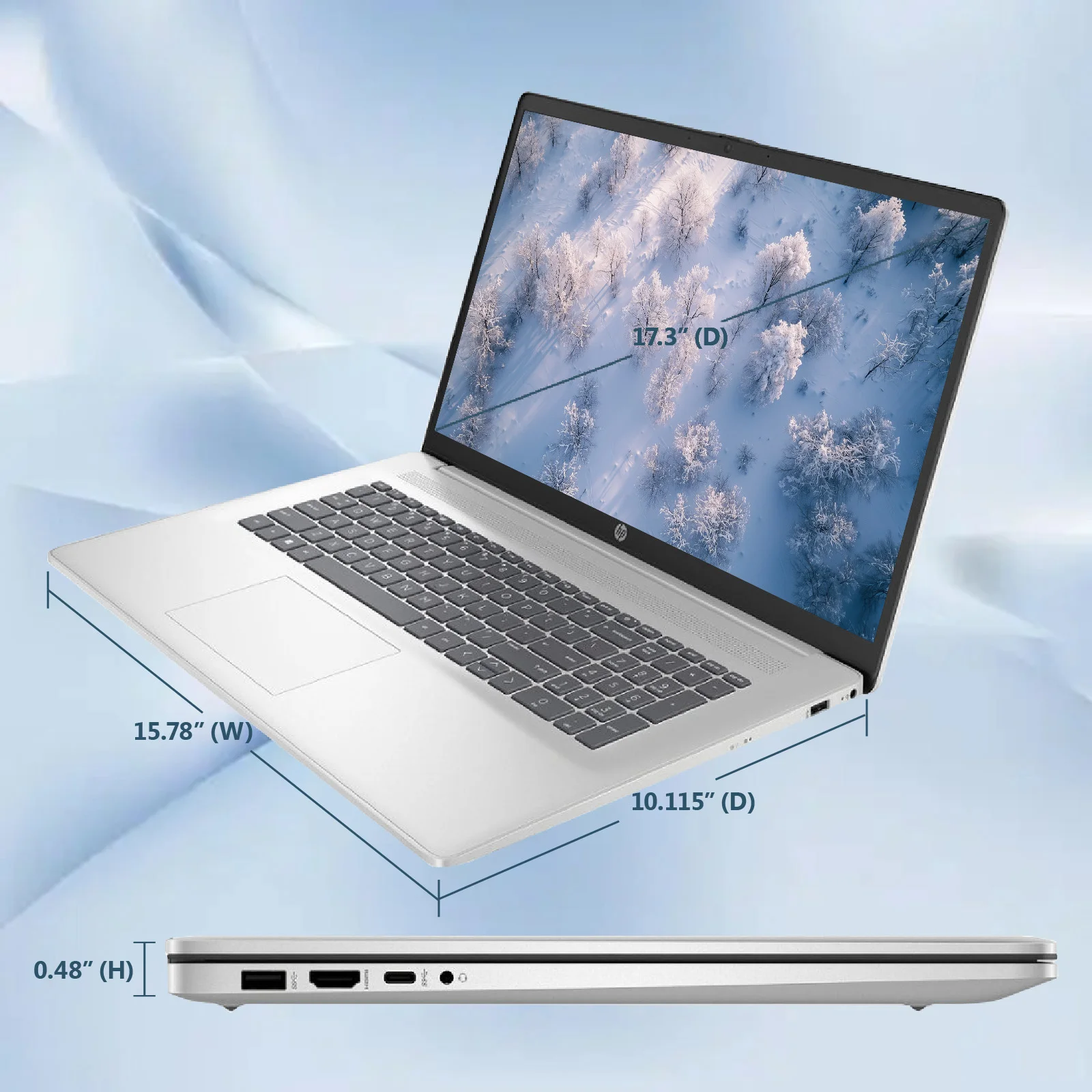 HP 2024 Newest 17.3" Business Laptop,FHD IPS Laptop,Intel Core i3 1215U,64GB RAM 1TB SSD,Intel UHD Graphics,Windows 11 Pro
