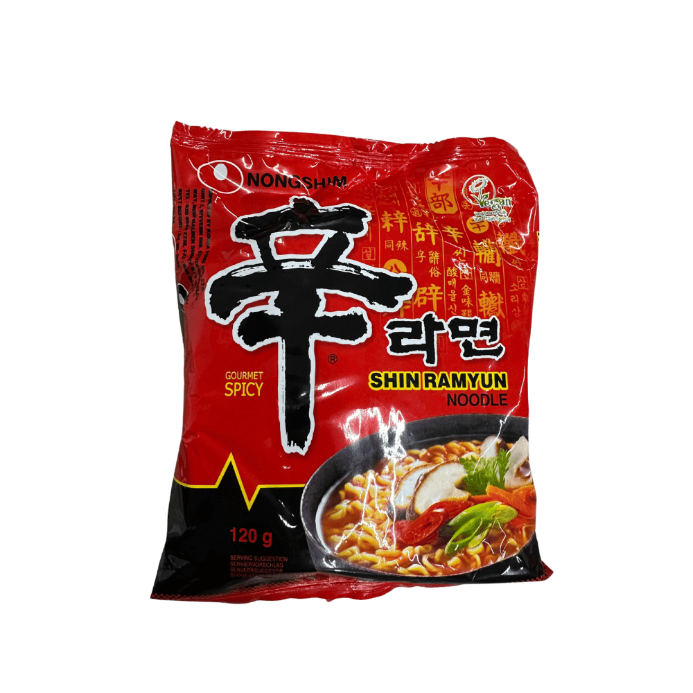 Nongshim Shin Ramyun Spicy Noodle Soup Halal Packet Pack of 20 x 120g