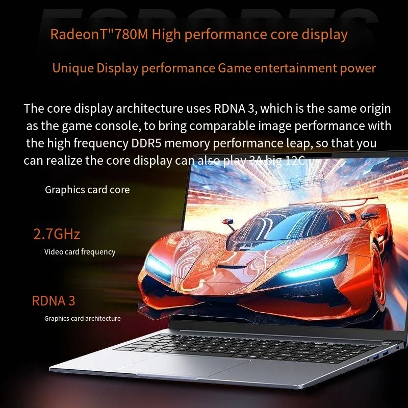 2025 AI Laptop AMD Ryzen 7 8845hs/7840hs 780M 16inch 2.5K 120HZ DDR5 5600MHz Gaming notebook WIFI6 BT Windows11 PRO AI PC