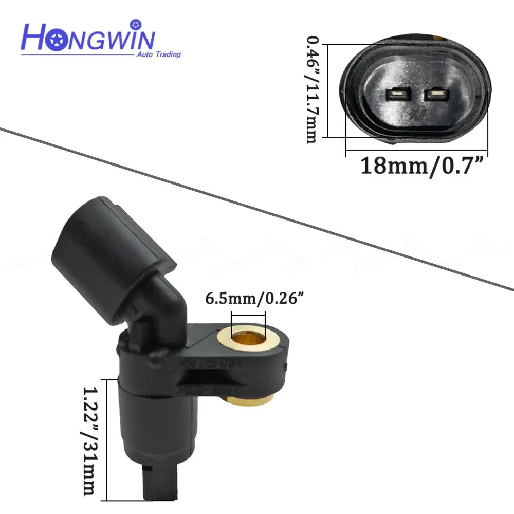 Sensor de velocidad de rueda ABS para VW Volkswagen Golf MK4 A3 Jetta TT Beetle 1J 0927803   1J 0927804   1J 0927807 B 1H 0927808