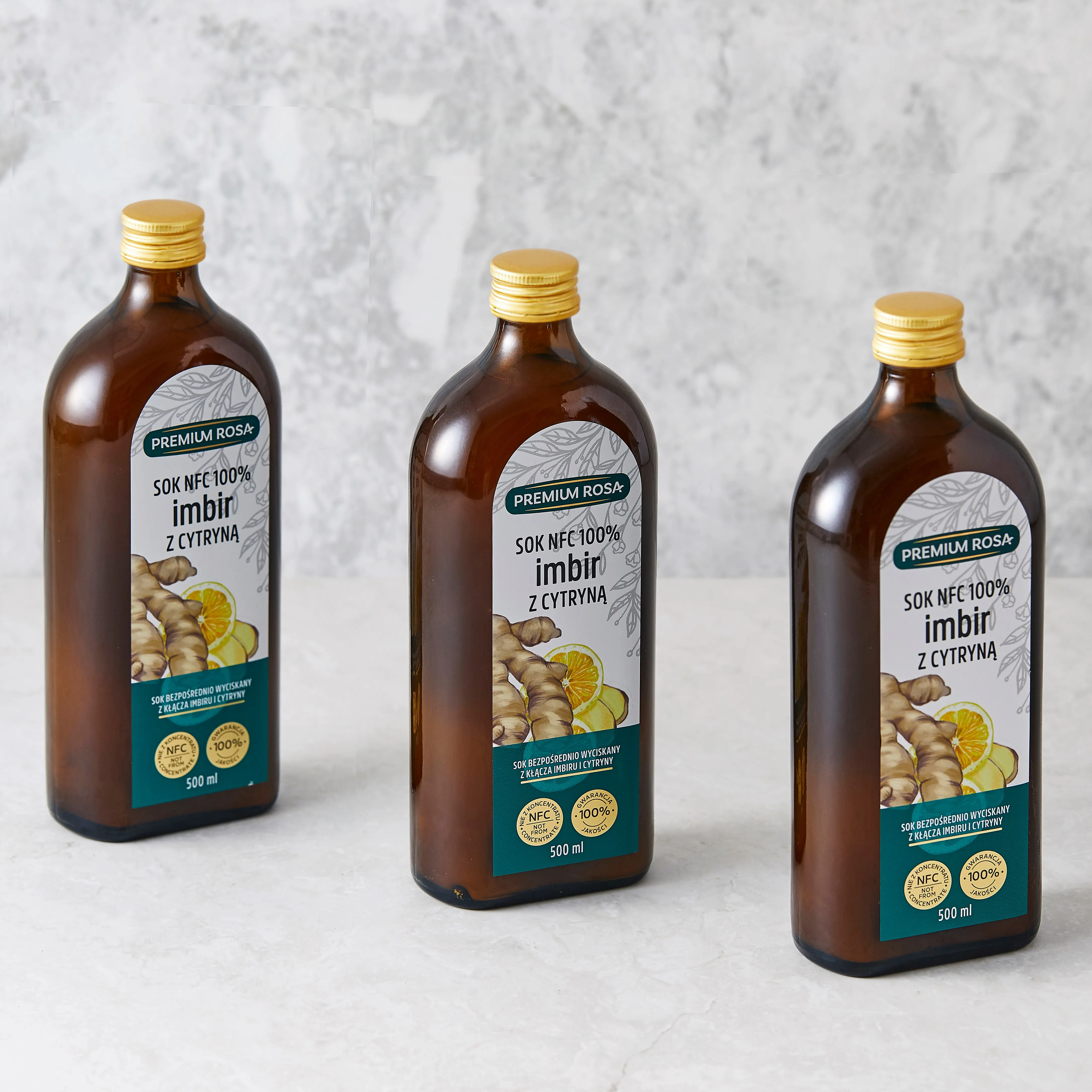 프리미엄로사 생강 레몬 원액 즙 100% 500ml