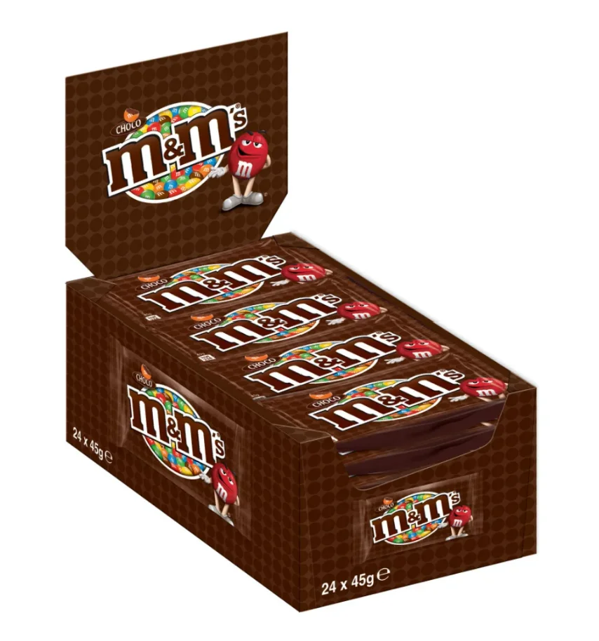 Mars Caixa de Doces e Biscoitos com Chocolate Twix, 25 Pacotes de 50 g Vegetariano