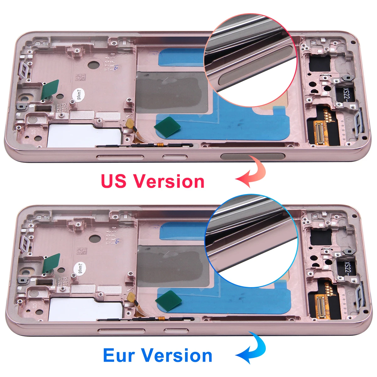 S22 5G Bildschirmbaugruppe für Samsung Galaxy S22 S901B S901U S901W S901N S901E LCD-Display Digitaler Touchscreen-Ersatz