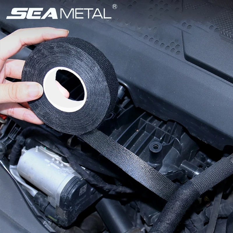 Nastro adesivo in tessuto resistente al calore SEAMETAL per cablaggio Auto per Auto larghezza di protezione telaio 19/25MM lunghezza 15/25M