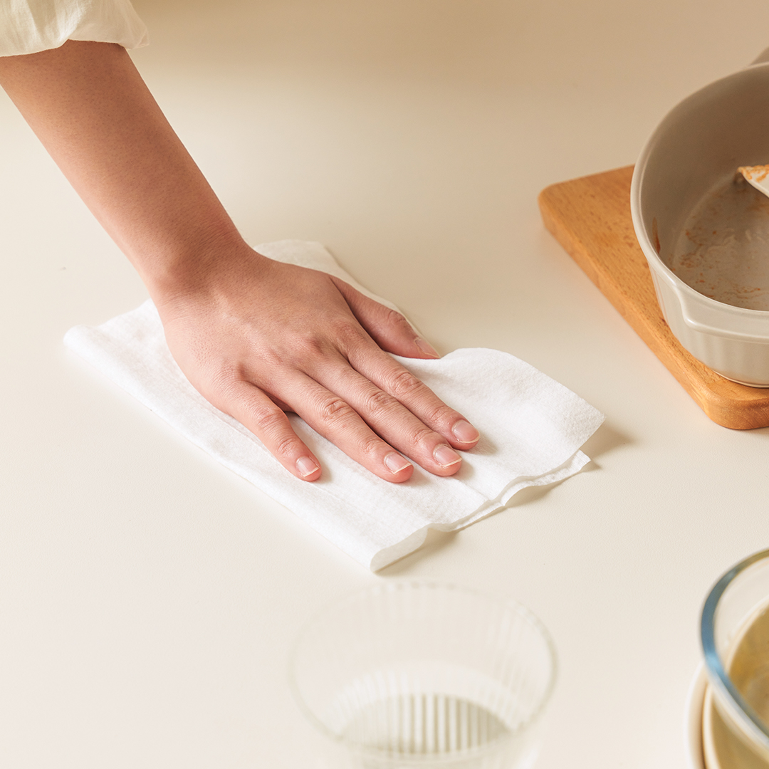 디어커스 일장백 고평량 물티슈 80매 10개입 빅사이즈 두꺼운 엠보싱