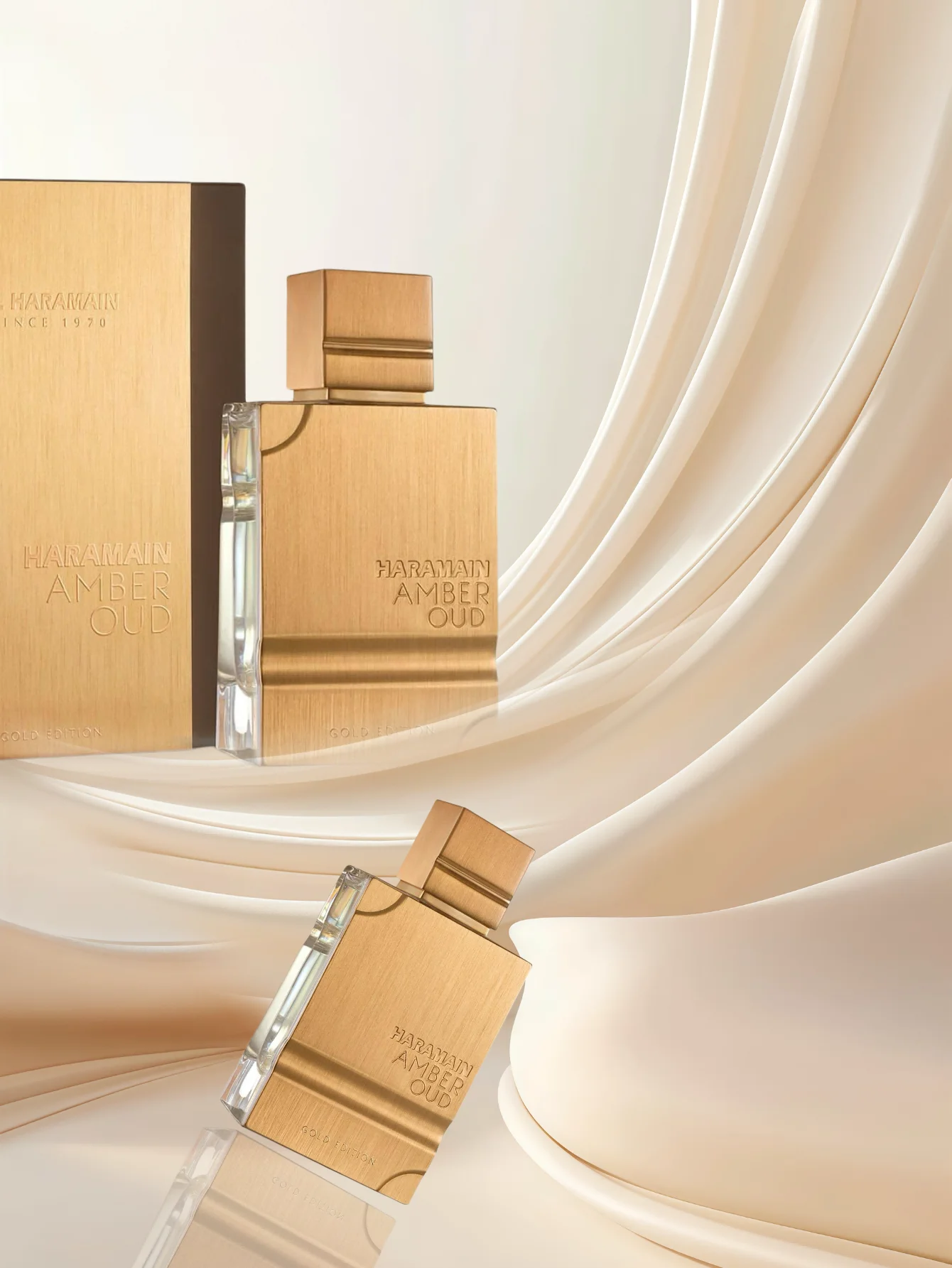 AL Haramain Amber Oud Gold edition, 1 Bottle (2 oz / 60 ml)，EDP– Warm & Sensual Fragrance with Sweet Vanilla & Woody Notes