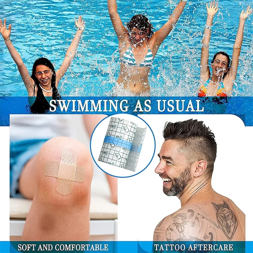 Wasserdichtes PU-Klebeband aus PU für die Nachsorge, schützende Haut, Heilung, Tattoo-Klebebandagen, Reparatur