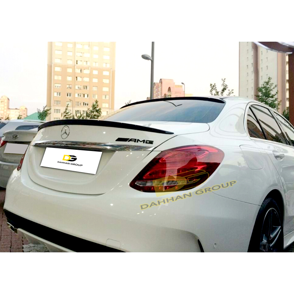 Mercedes Benz C Class W205 2016 - 2022 AMG Anatomic Style Rear Trunk Boot Spoiler Wing Painted or Raw High Quality ABS Plastic