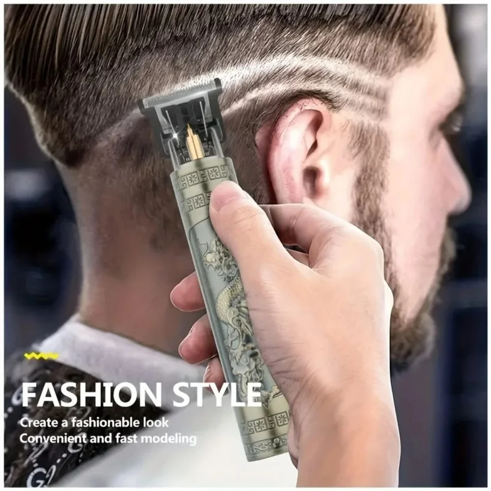 Cortadora de pelo eléctrica recargable por USB T9, afeitadora para hombre, recortadora de barba técnica de peluquero para hombres, cuidado del cabello, corte