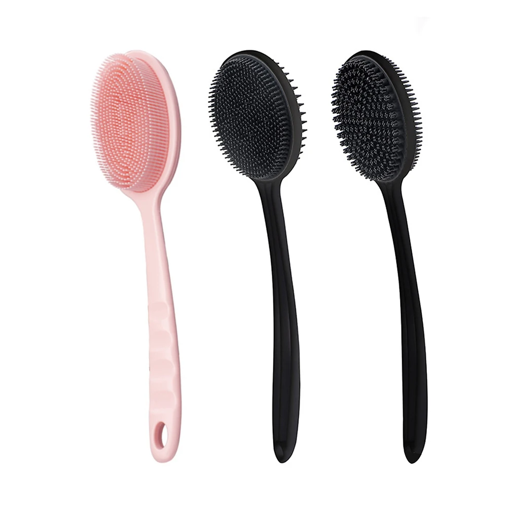 Soft Body Scrubber อาบน้ํา Exfoliating Scrubs ยาวแปรงอาบน้ํา Exfoliator เครื่องนวดผิวแปรงทําความสะอาดอุปกรณ์ห้องน้ํา