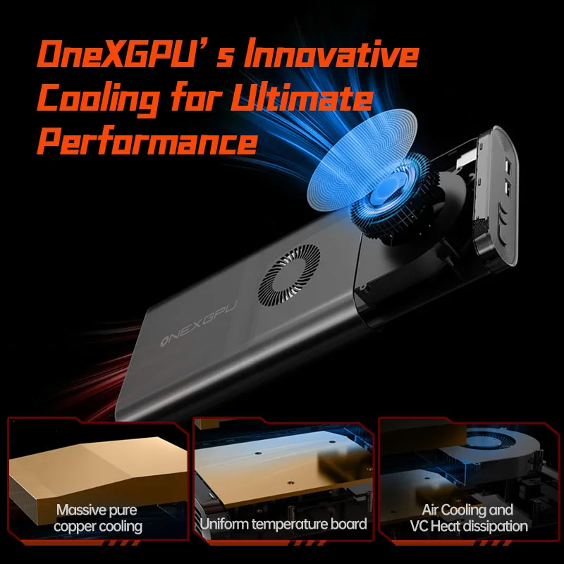 OneXPlayer-Onexgpu AMD Radeon RX 7600M XT, tarjeta gráfica Oculink móvil, base de expansión, 8GB, GDDR6, USB4, Thunderbolt 4