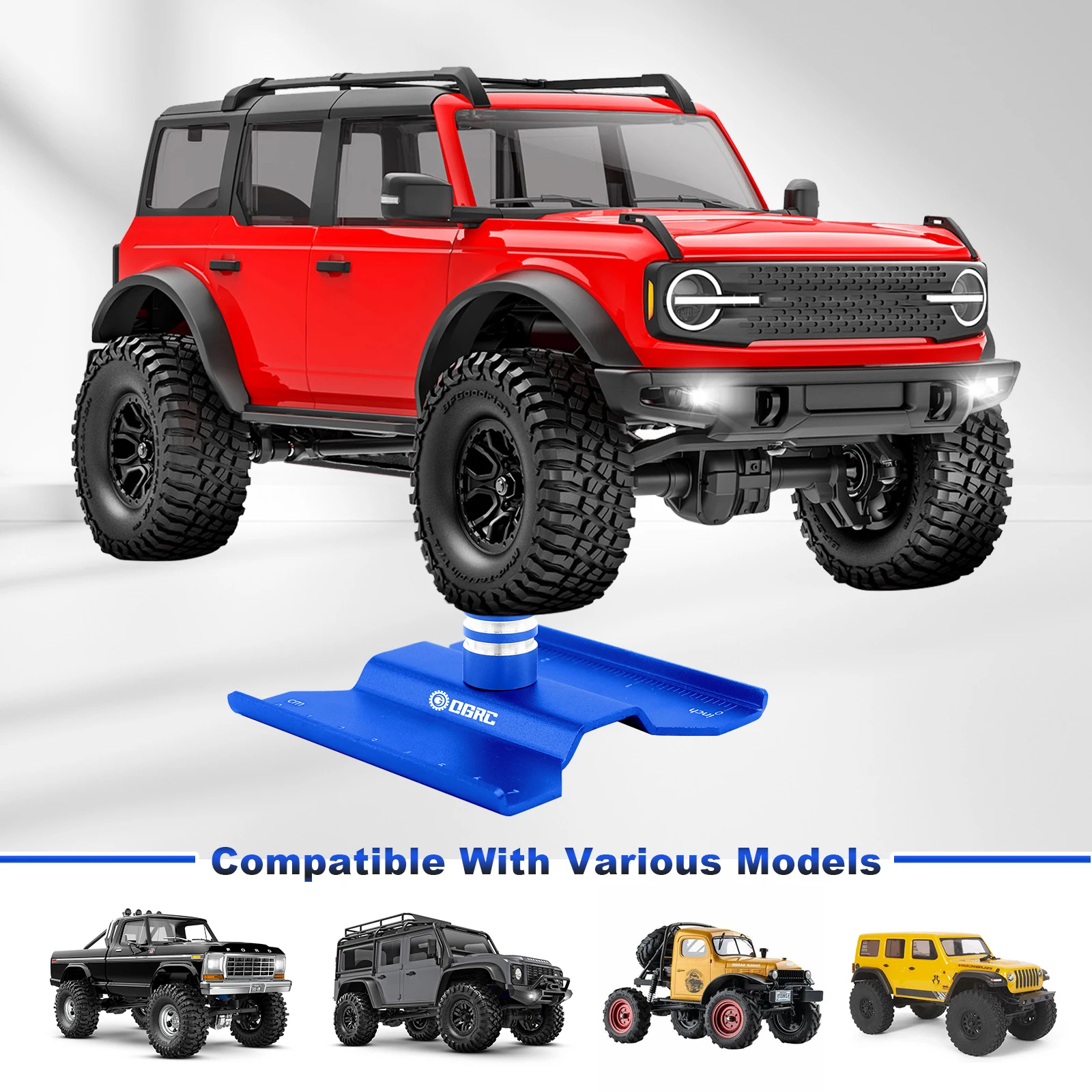 RC รถขาตั้งซ่อม Workstation RC ทํางานสําหรับ SCX24 TRX4M FCX24 1/16 1/18 1/24 Scale RC รถบรรทุก Crawler Buggy