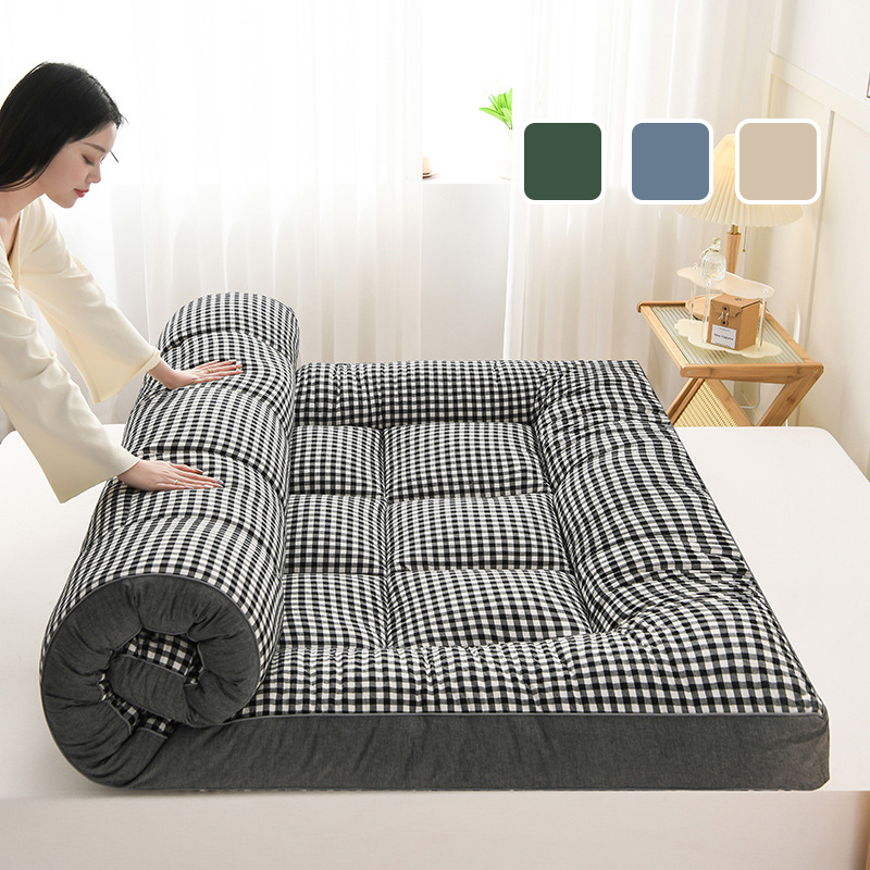 사계절 매트리스 10cm 두꺼운 원룸 바닥 패드 침대 토퍼 매트리스 천연 소재