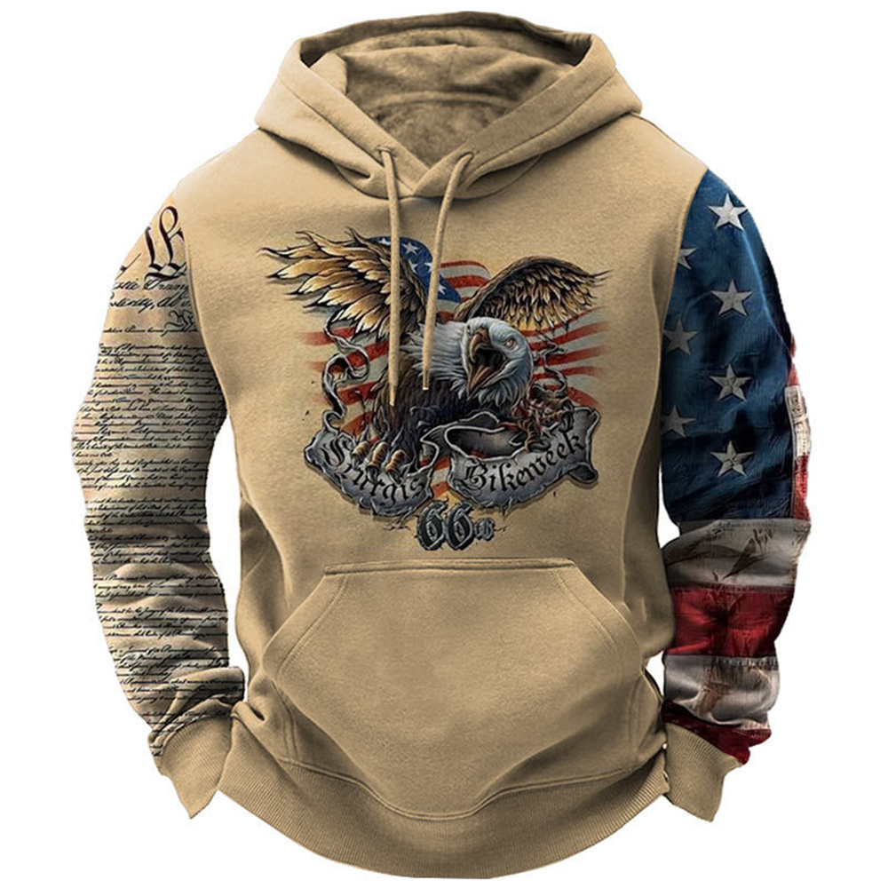 Sudadera con capucha de manga larga para hombre, ropa Vintage con estampado del Parque Nacional de Yellowstone, Y2k de gran tamaño, moda de otoño