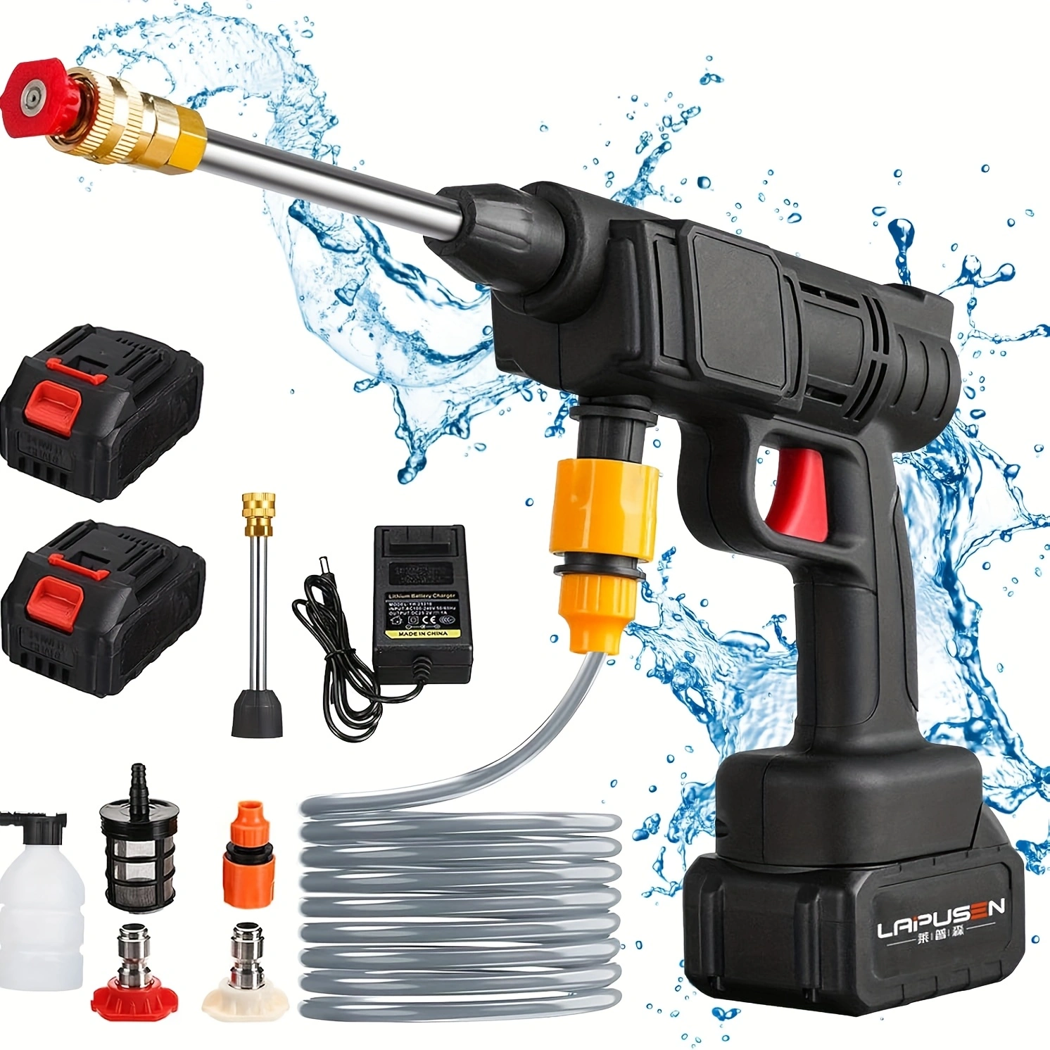 200w 30bar kabellose Hochdruck reiniger Waschmaschine Sprüh wasser pistole Garten waschwasser reinigungs maschine für Makita 18V Batterie