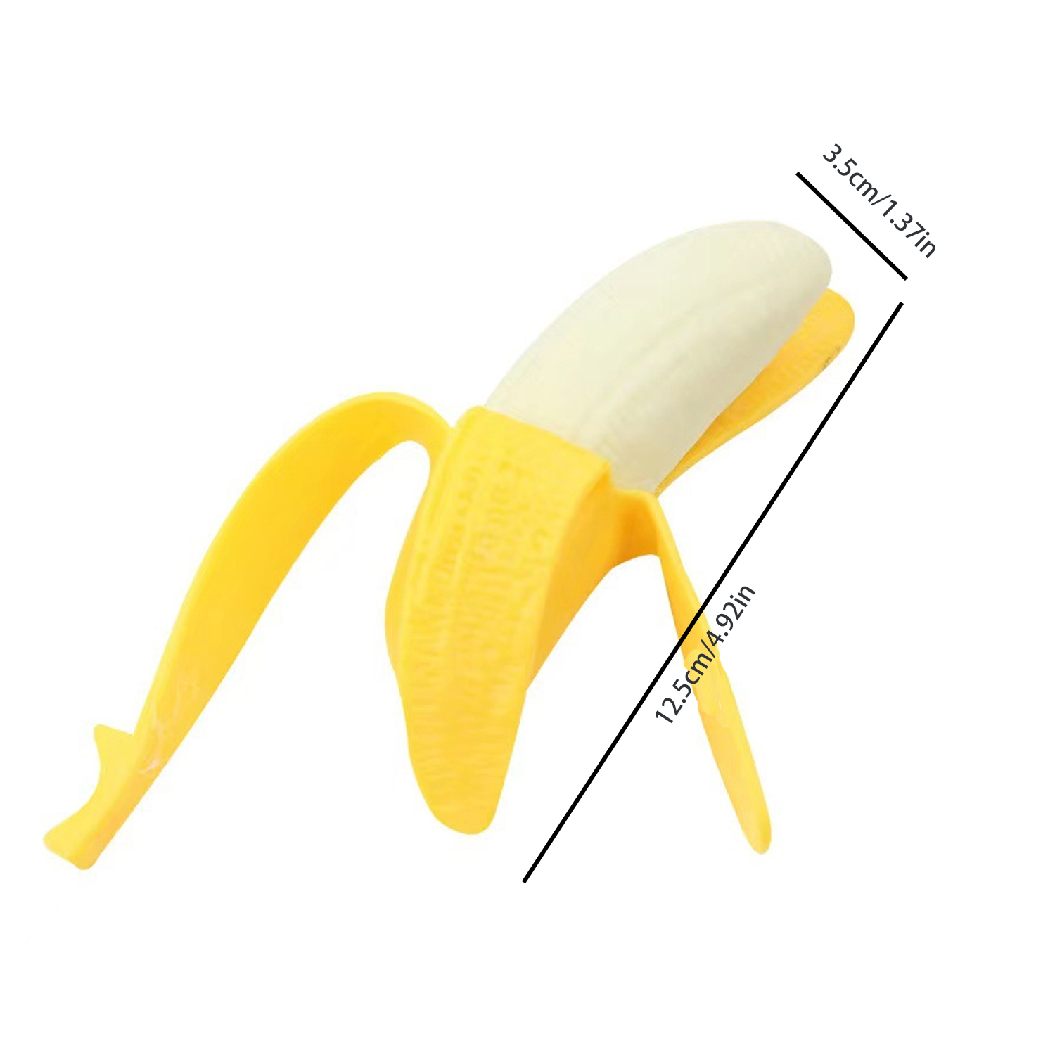 Super Stretchy Banana ของเล่นบรรเทาความเครียดของกล้วย Squishy Banana สําหรับเด็กและผู้ใหญ่ ของชําร่วยปาร์ตี้กล้วยบรรเทาความเครียดนุ่มพิเศษ