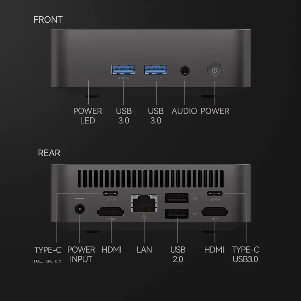 Desktop Pocket Pc Mini Intel I9-8950HK Computer PC Wifi 6 PC Gamer Computer da studio Windows 11 Pro Piccolo Minipc 16GB DDR4 1TB SSD