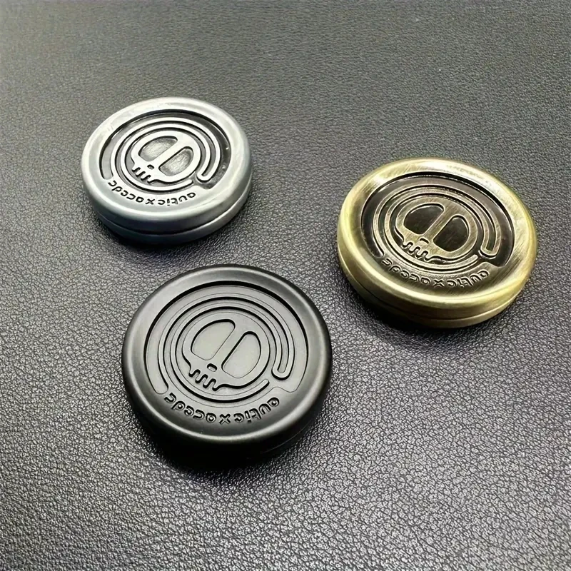 悪魔ミルクキャップ金属 EDC フィジェットおもちゃ磁気触覚コイン EDC 大人の自閉症感覚おもちゃハンドスピナー大人のギフト