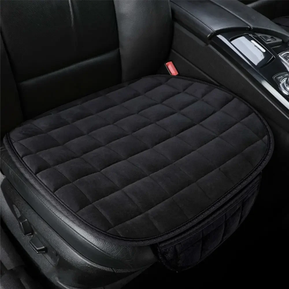 Capa de assento de carro inverno quente almofada de assento anti deslizamento universal cadeira dianteira almofada respirável para veículo protetor de assento de carro