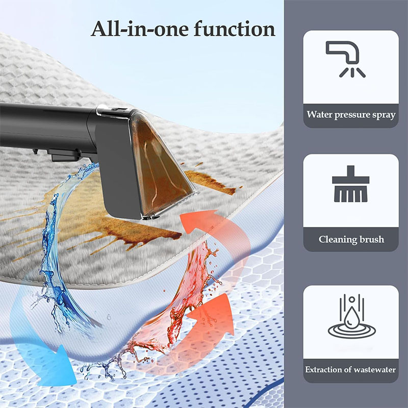 Многофункциональный пылесос для чистки ковров, 500 Вт, 2 в 1, с двойным резервуаром для воды, пылесборник