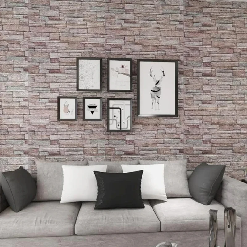 35x38.5cm pvc impermeável falso tijolo papel de parede cozinha quarto decoração auto adesivo casca e vara para casa pequeno espaço decoração