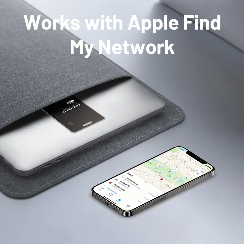 GPS Smart Wallet Tracker Card Bluetooth Anti-loss Device для Apple Smart Tracker для ключей, кошелек для багажа Works Find My