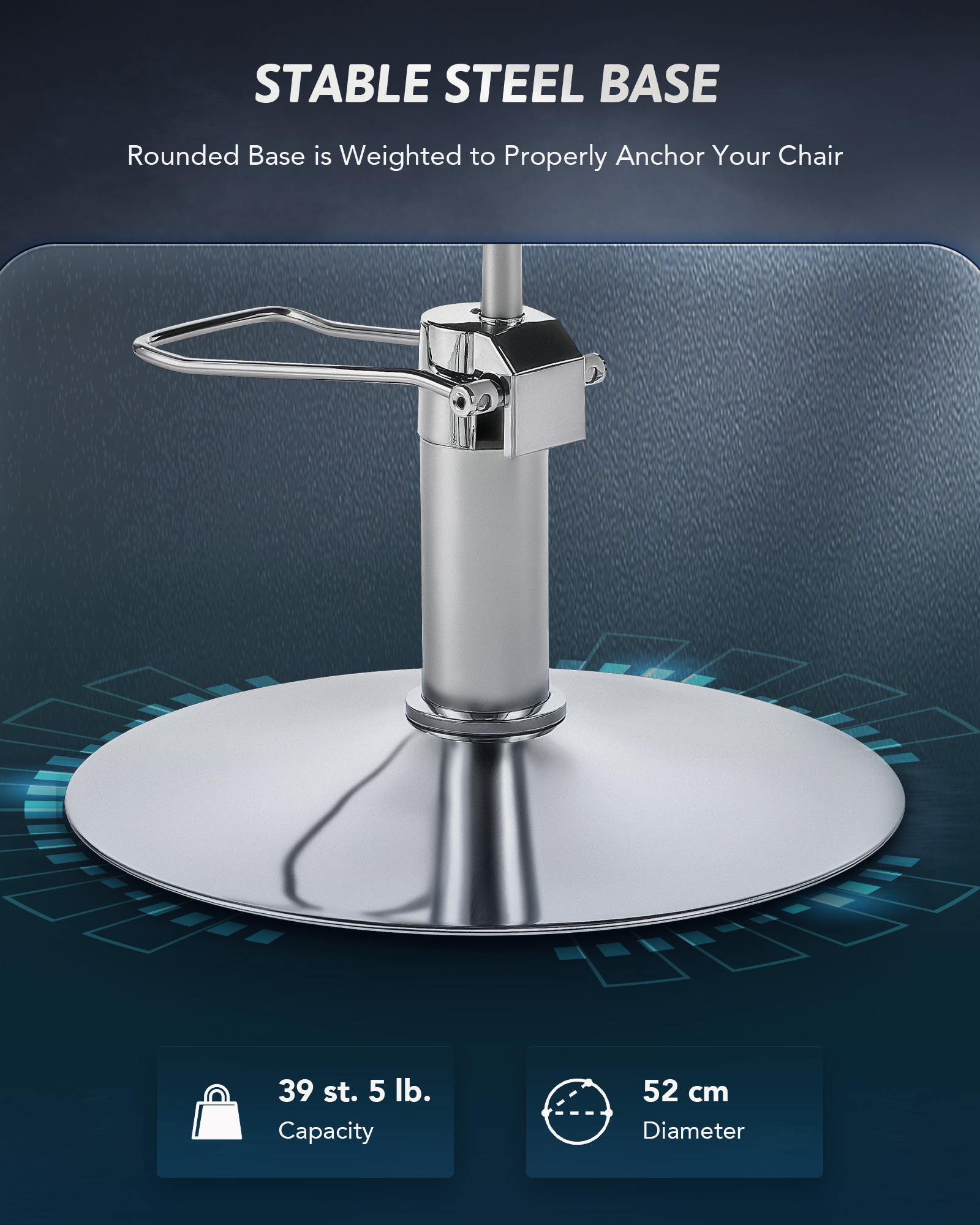 CO-Z Classic Adjustable Styling Salon Barber Chair 360 Swivel Hairdressing Chair