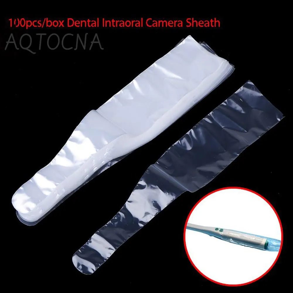 100 stks/doos Tandheelkundige Wegwerp Lichtgeleider Staaf Beschermfolie Schede Mouw Cover Voor Curing Light Sticks
