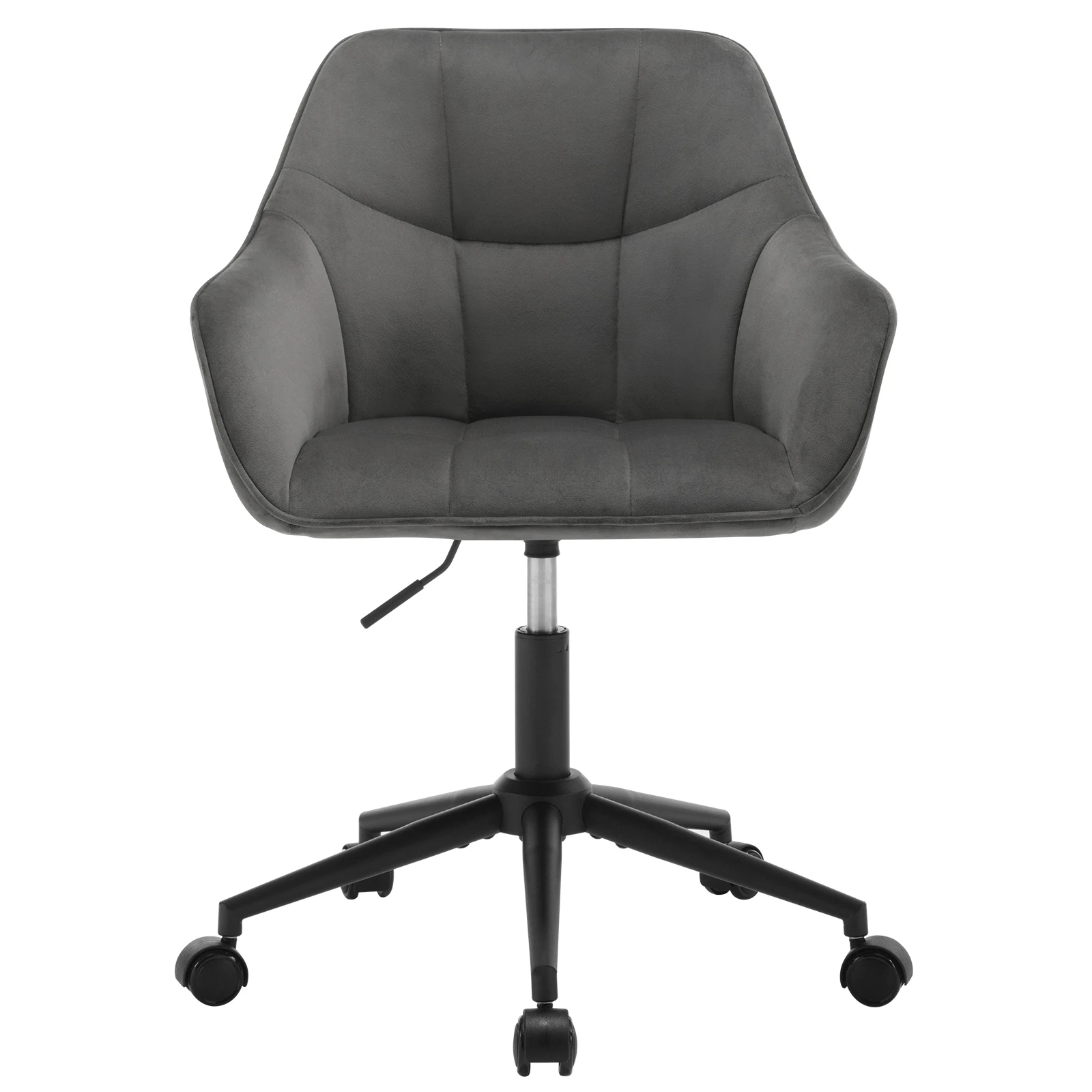 WOLTU 1PC Sedia da ufficio in velluto Scrivania girevole Sedia per computer Sedia per trucco regolabile in altezza con braccioli per camera da letto Soggiorno
