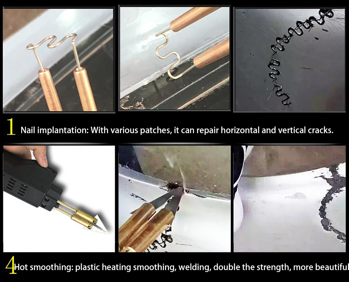 500Pcs Welding Gun Nails Hot Stapler Staples  For Car Bumper Plastic Welder Automotive Repair Kit Hot Stapler Welding Soldering