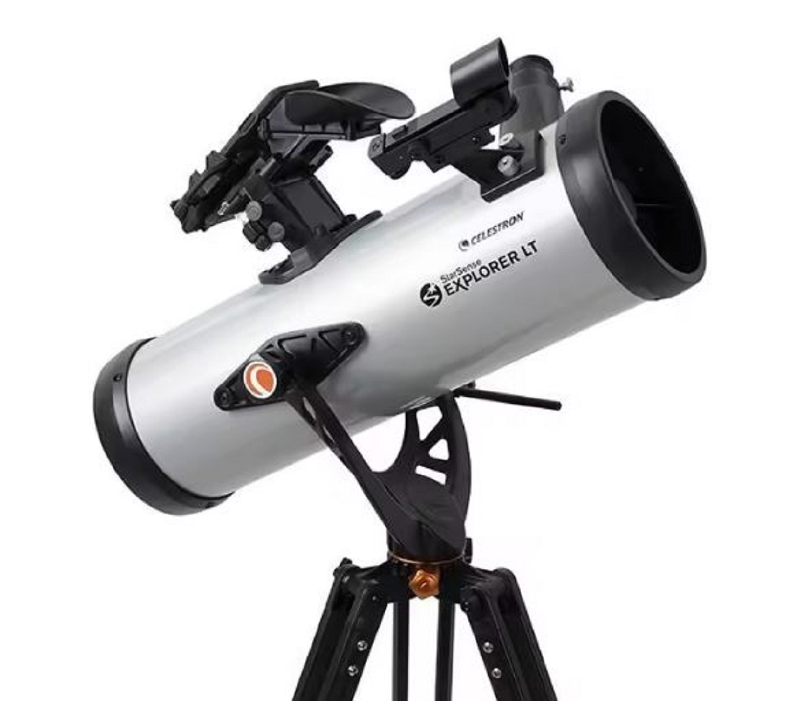 Telescópio astronômico Celestron SSE LT114AZ de qualidade, 114/1000 StarSense Explorer Smartphone Suporte habilitado para aplicativos Tripé de alumínio