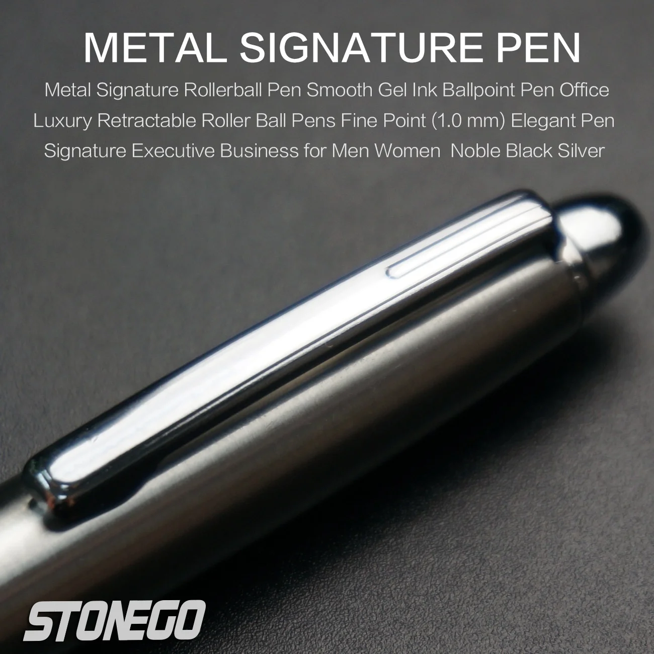 ปากกาลูกลื่นที่อยู่อาศัย Retractable Ball Point ปากกา Smooth Writing Roller Ball ปากกา Elegant ปากกาลายเซ็นปากกาของขวัญสําหรับผู้ชายผู้หญิง
