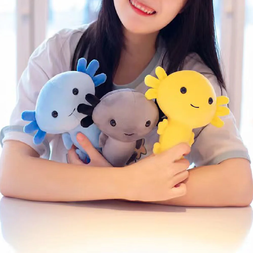 Axolotl ตุ๊กตาหนานุ่ม S นุ่ม Kawaii axolotl หมอนตุ๊กตาของเล่น axolotl ยัดไส้ตุ๊กตาหนานุ่ม axolotl สำหรับของขวัญคริสต์มาสการตกแต่งบ้าน