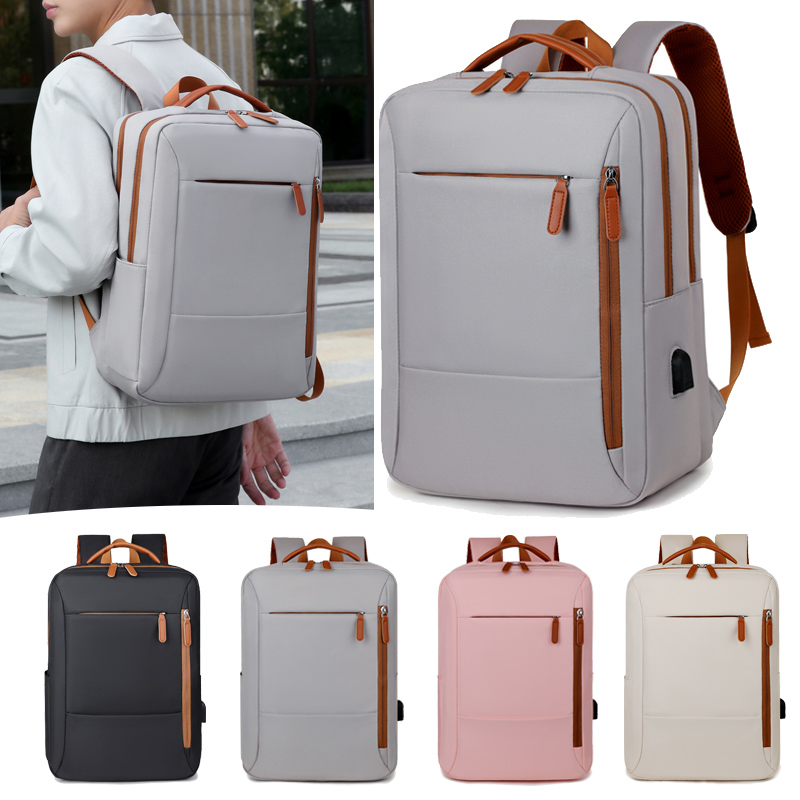 Business USB Charging Waterproof Backpack  Stylish Large Capacity Laptop Bag  Travel and Commuter Backpack for Men and Students
