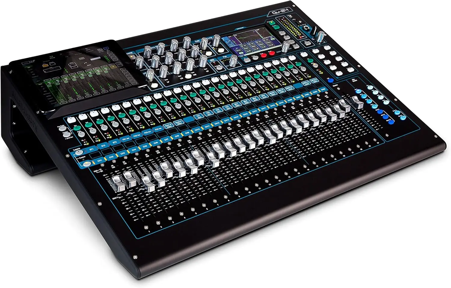 Allen & Heide QU-24C 30 Zoll/24 aus kompakter digitaler Mixer Chrome Edition