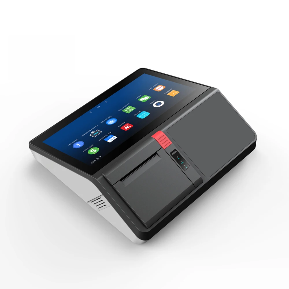 11.6 inch POS machine, POS terminal machine with android or windows OSD, 80mm printer (optional 2D scanner, 4.3" second screen)