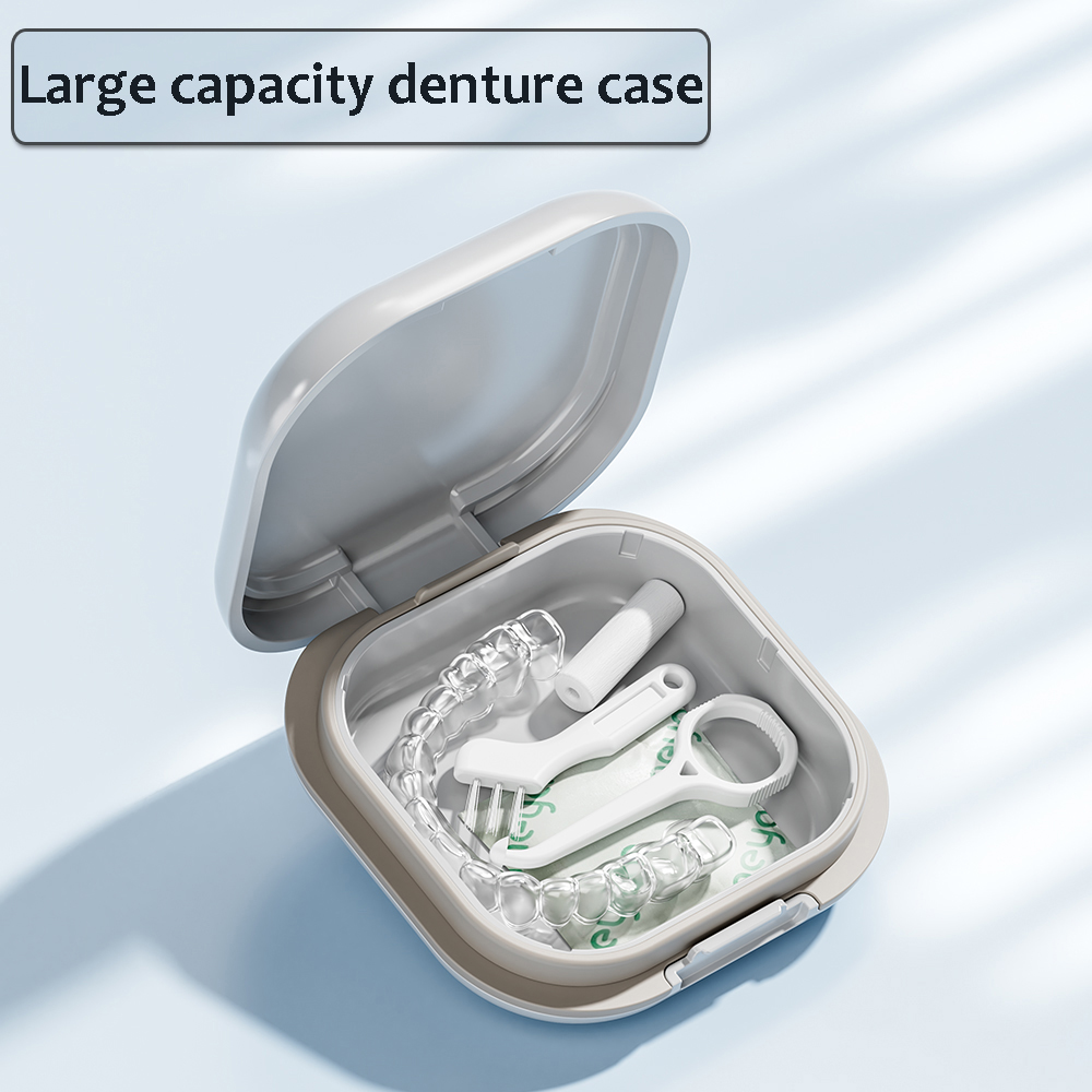 Newest Dental Braces Storage Box Orthodontic Denture Retainer Container Oral Partial Teeth Brace Portable Boxes