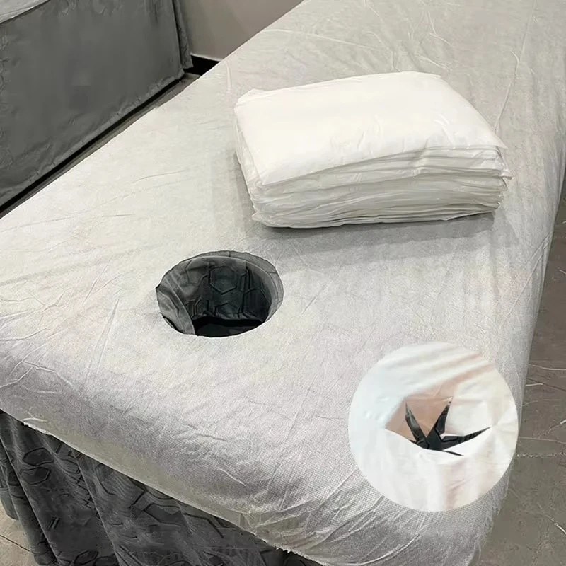 5/10/20 piezas cubiertas de cama desechables elásticas transpirables no tejidas Spa salón clínica cama tienda de masaje ropa de cama de un solo uso 100*215cm
