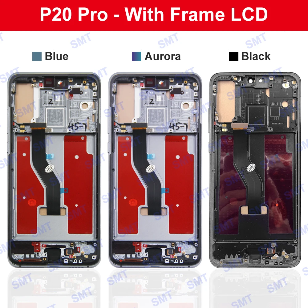6.1 ''Display Für Huawei P20 Pro LCD Display Rahmen Touchscreen Digitizer Montage Für Huawei P20 Pro CLT-L09 CLT-L29 LCD bildschirm