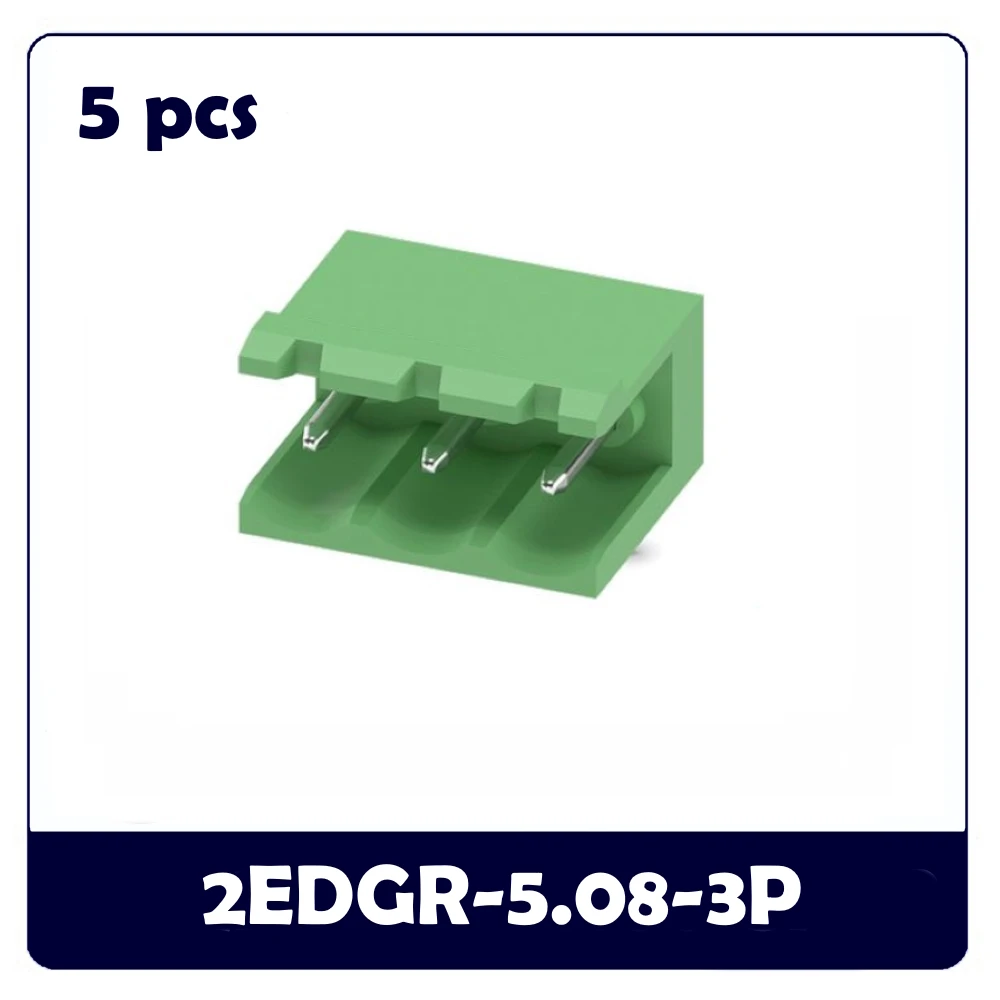 5PCS 3pin 2EDGR 2EDGV 2EDGK 2EDGRC 2EDGVC 5,08 3P Steckbare PCB Header Terminal Block Stecker