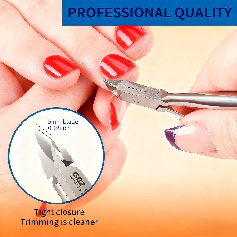 Professional Cuticle Trimmer Nail With Sharp Blade Nail Clippers Nail Art Tools Double Springs For Nail Care Pedicure Nail Tools