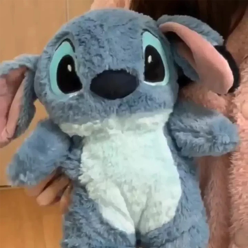 Stitch Angel Lotso Peluche Bottiglia calda a mano Bottiglie di acqua calda Kawaii Morbido inverno Borsa a mano calda portatile Giocattoli anime Regalo di Natale