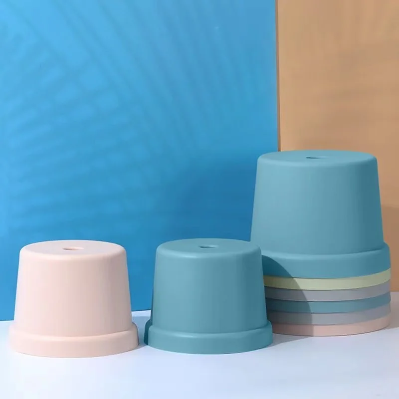 2025Plastic small stool household stacking thickened low stool sofa stool