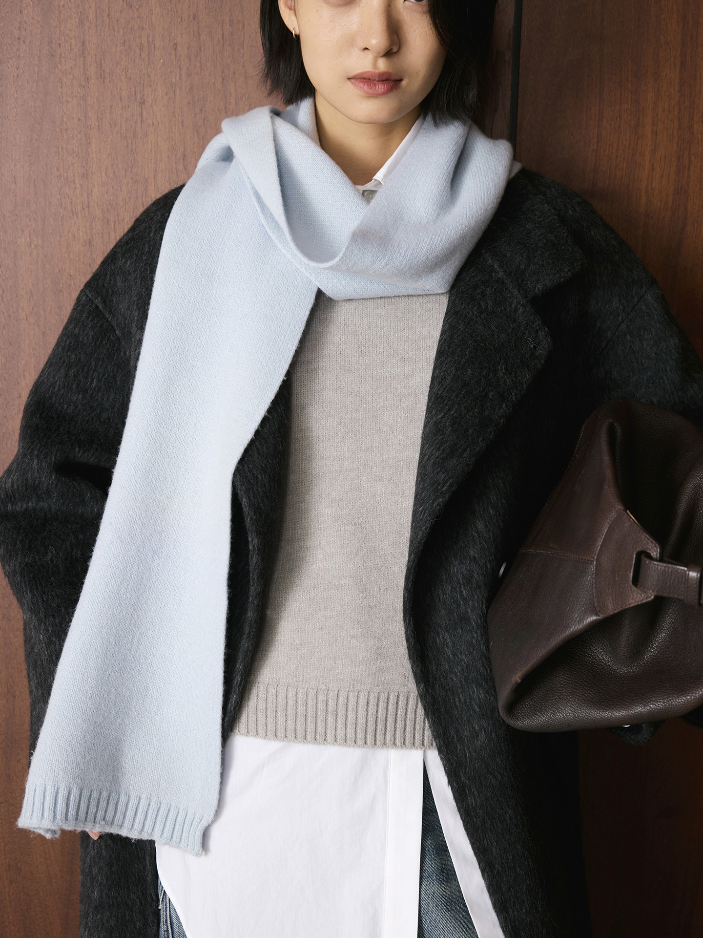 SEIZPROJECTS классический мягкий шарф унисекс из натуральной шерсти